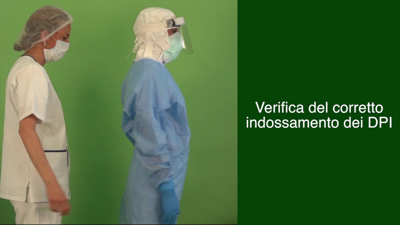 Emergenza Covid-19: sequenza di vestizione e rimozione DPI – CAMICE E COPRICAPO INTEGRALE