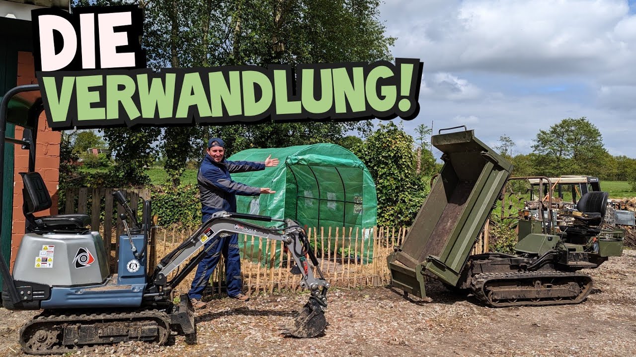 Von der SCHUTTKUHLE zum GEWÄCHSHAUS | Yanmar c10r | Jansen MB 2000 | Mr. Moto