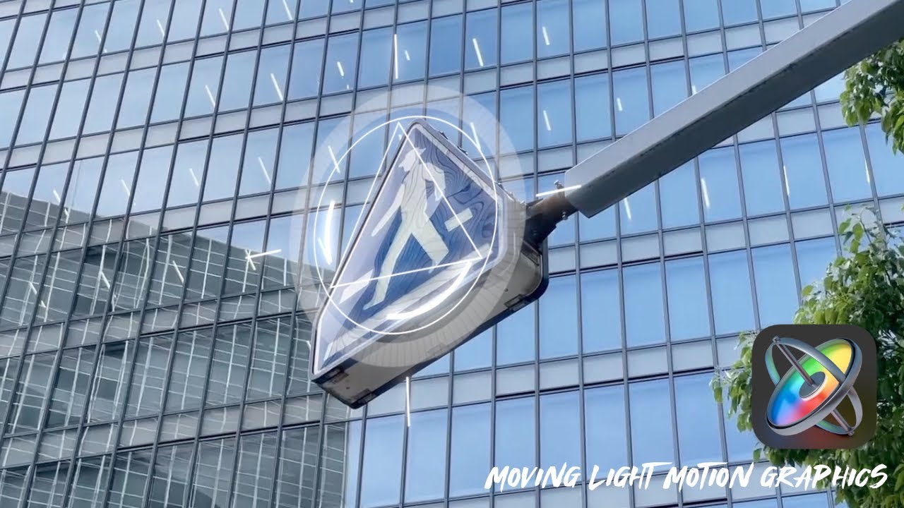 【iphone12pro】【motion5】Moving light motion graphics umeda building  実写×シェイプアニメーション 動画編集 大阪 梅田