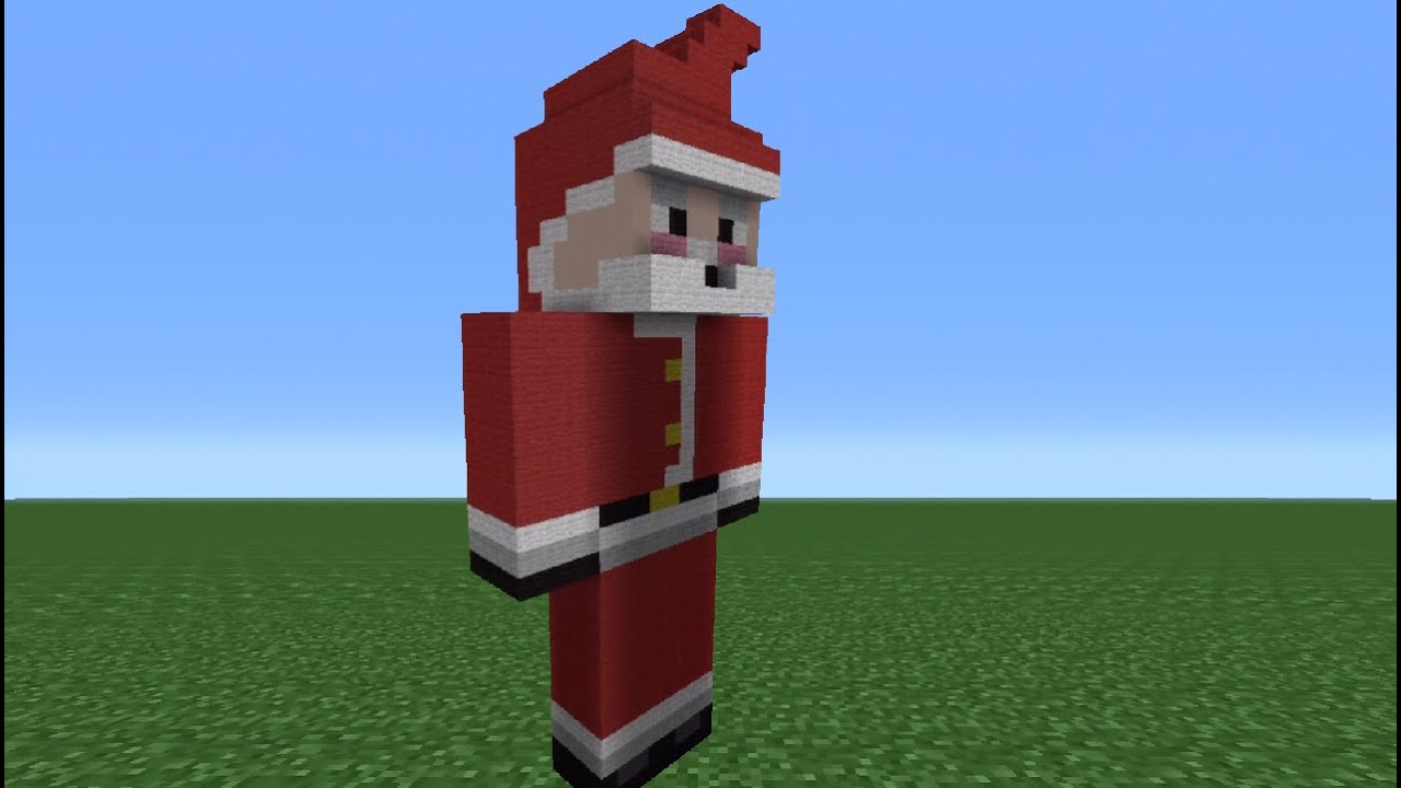 Minecraft Tutorial: How To Make A Santa Statue