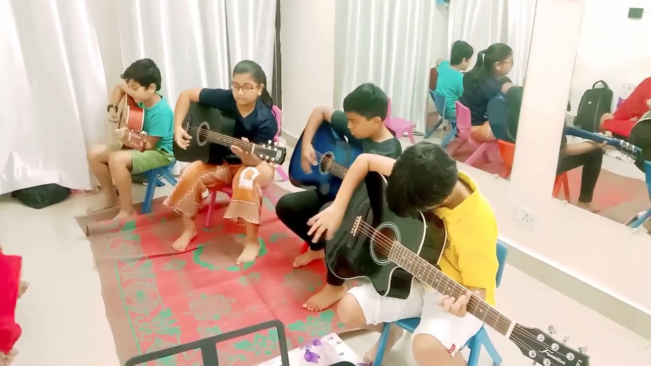 National Anthem practice with Guitar 