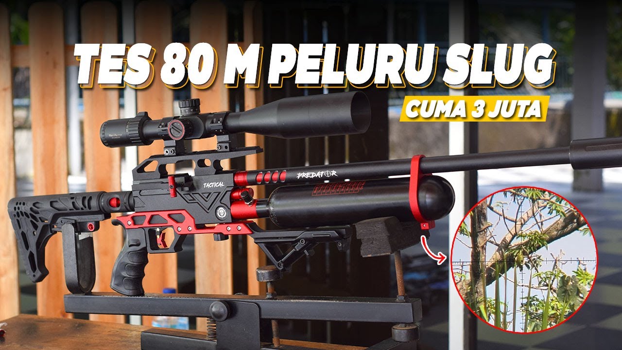 TES SLUG 80 METER UNIT MURAH AKURASI MEWAH !! PROMO SENAPAN ANGIN PCP BOCAP PREDATOR BULLAXE DI 2025