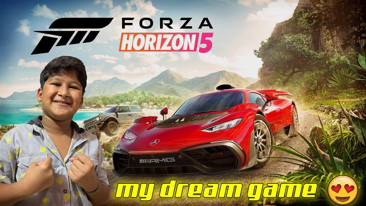 My first race in Forza Horizon 5 😍 WITH LAMBORGINI🔥