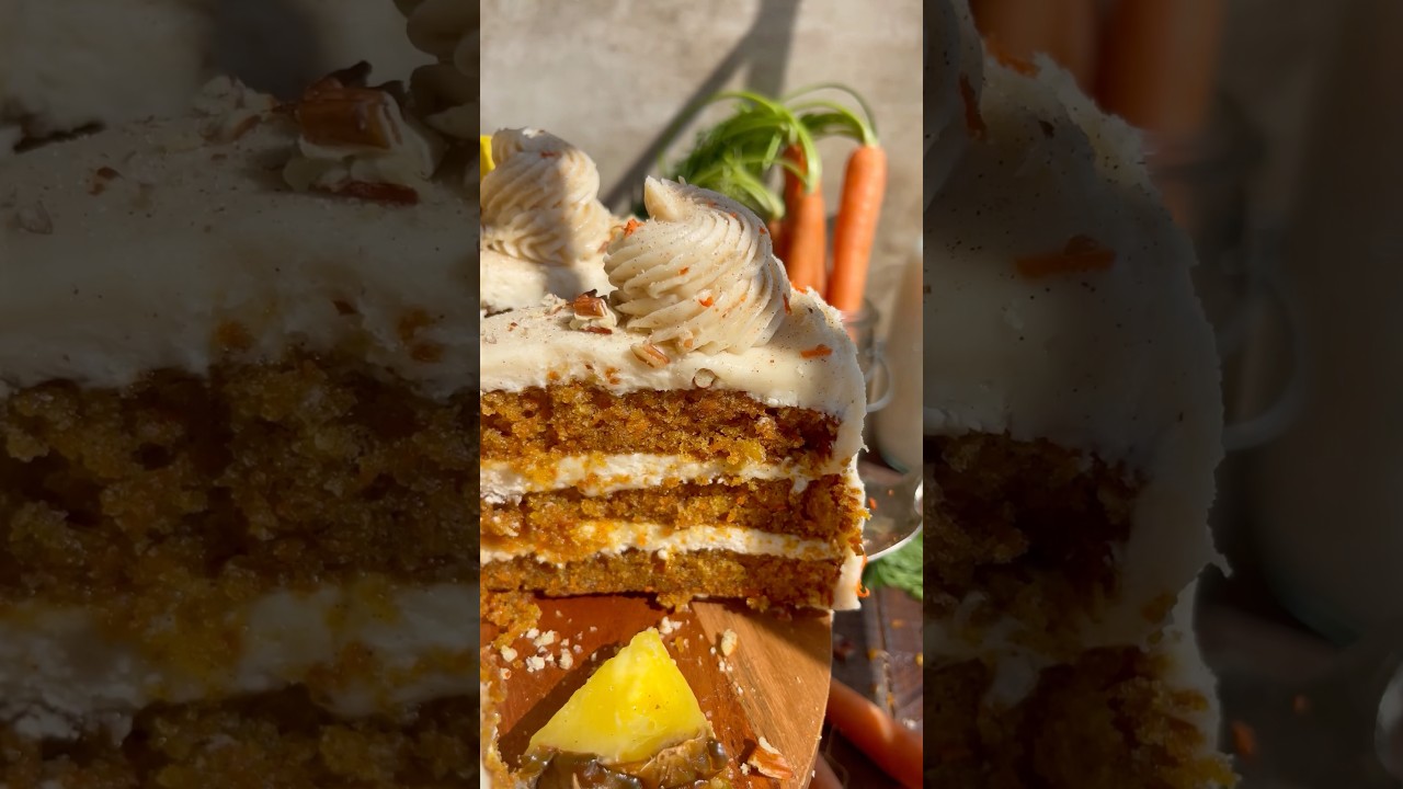 Pineapple Carrot Cake 🍍🥕 #shorts #easter