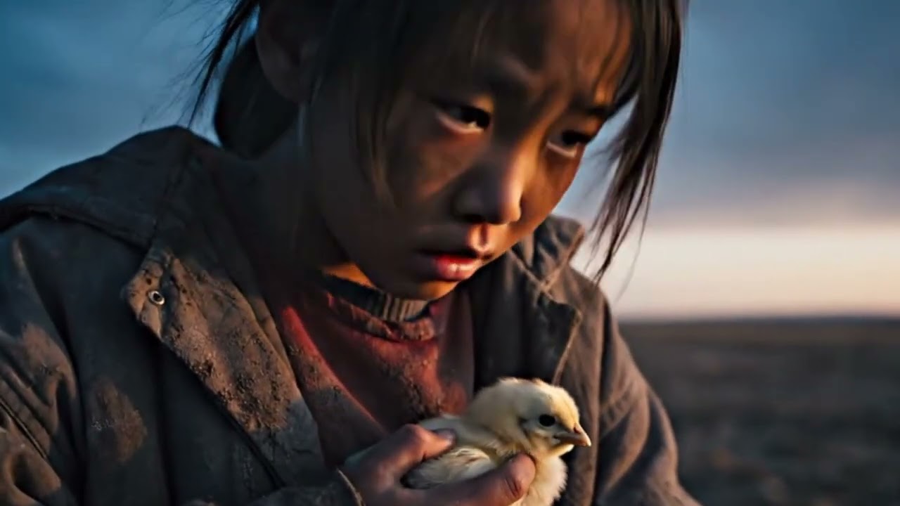 Life Million Years Ago: Girl Steals a Baby Chick | AI Short Film