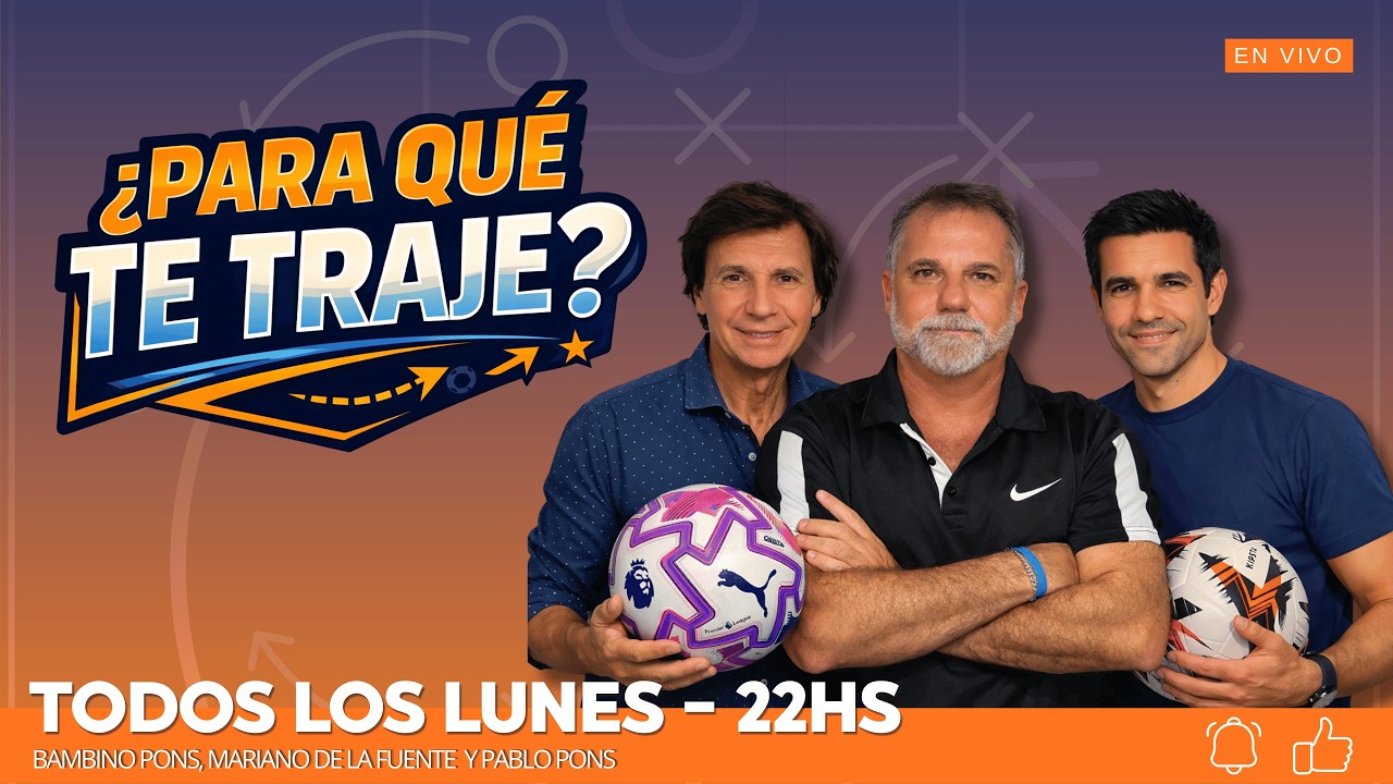 PRIMER PROGRAMA DE ¿PARA QUE TE TRAJE? CON EL BAMBINO PONS, PABLO PONS Y MARIANO DE LA FUENTE