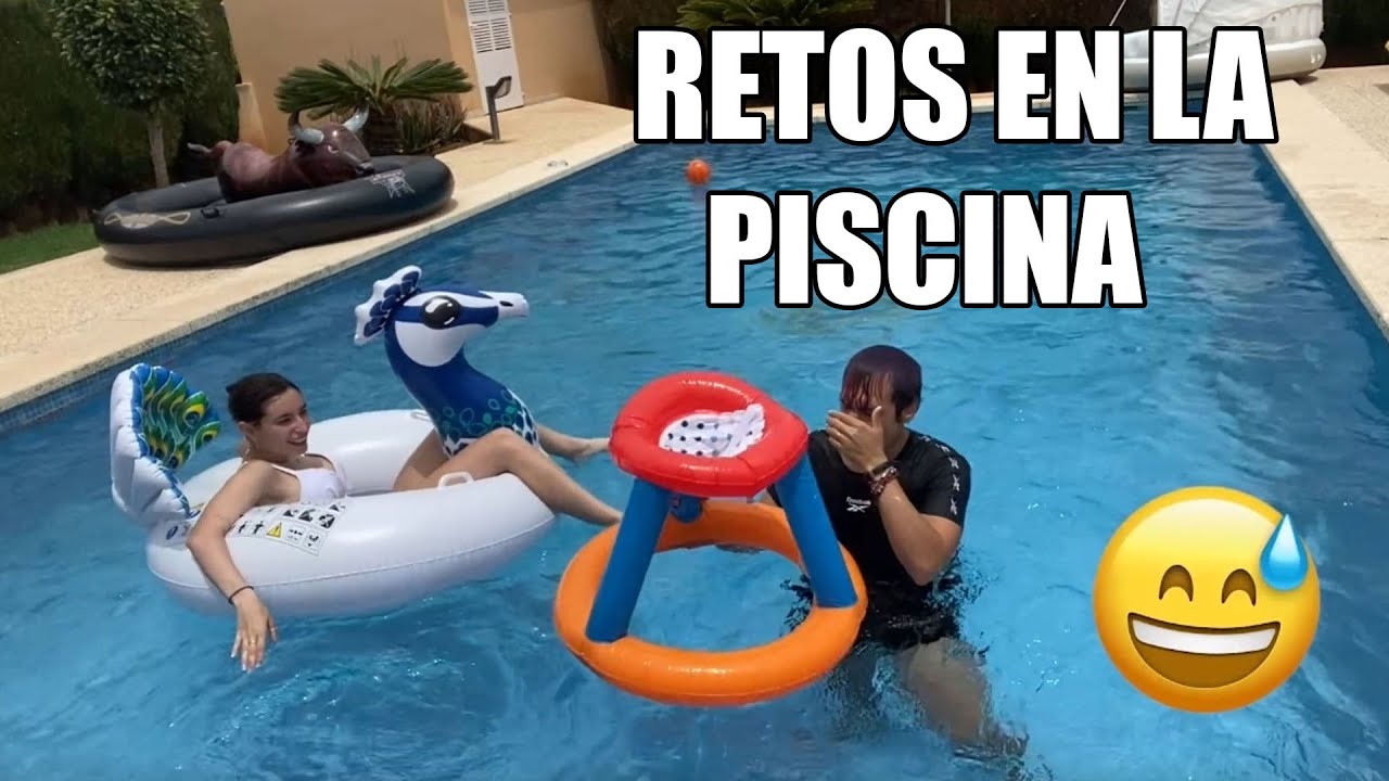 RETOS EN LA PISCINA CON LYNA!! CHICO VS CHICA EN LA PISCINA MAS GRANDE