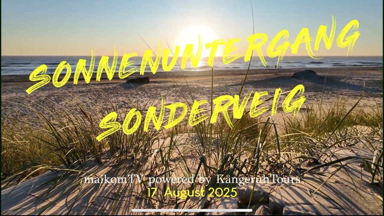 Søndervig 🇩🇰 - Sonnenuntergang Nordsee #dänemark #nordsee #sundown