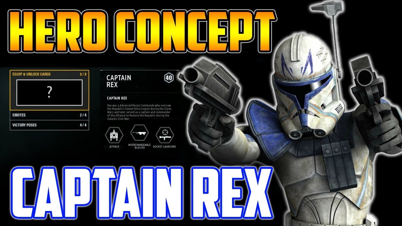 Captain Rex Hero Concept! Ability & Play Style Speculation - Star Wars Battlefront 2