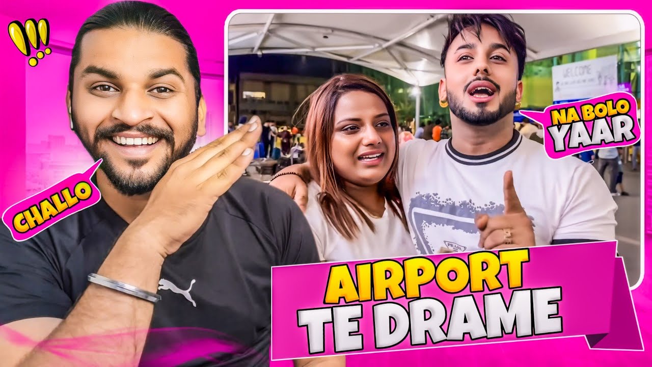 Simran Narula Gayi Canada Airport Te Drame😂