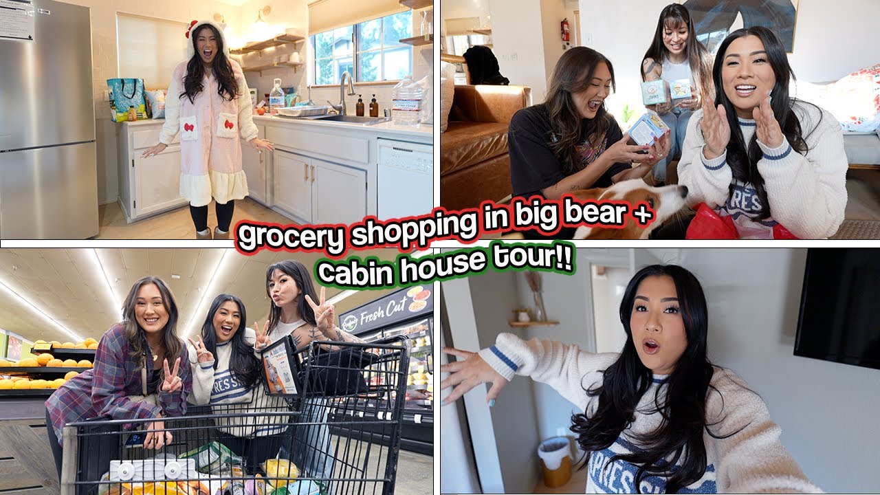 BIG BEAR GROCERY SHOPPING + Cabin House Tour!! Vlogmas Day 5