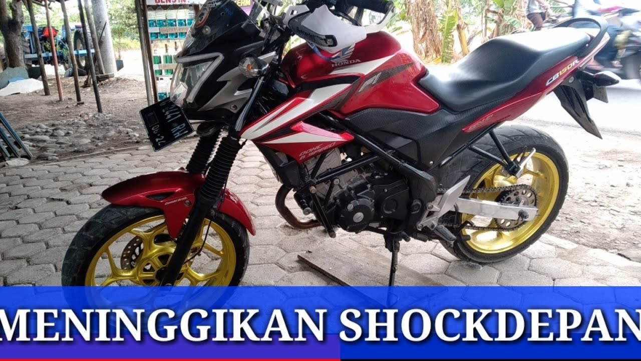Cara Pasang Peninggi Shock Depan 10 CM di CB150R