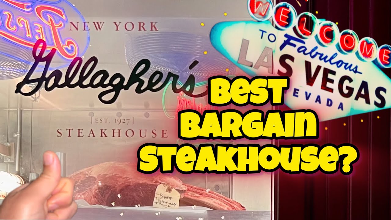 Cheaper Las Vegas Steakhouse Restaurant: Gallagher’s at NYNY Vegas Vlog