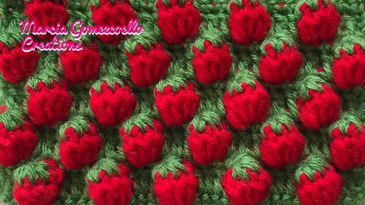 TEJIDOS A CROCHET: Fresas/ HOW TO CROCHET: Strawberry