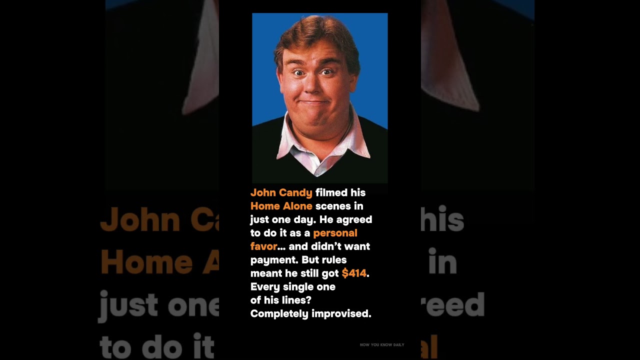 JOHN CANDY FILMED HOME ALONE IN JUST ONE DAY &mdash; AND IMPROVISED EVERYTHING