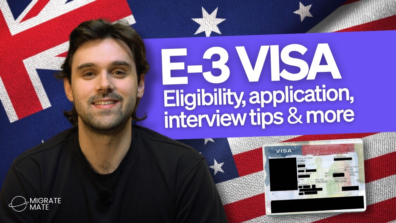 E-3 Visa Process Explained | How to move from Australia to USA