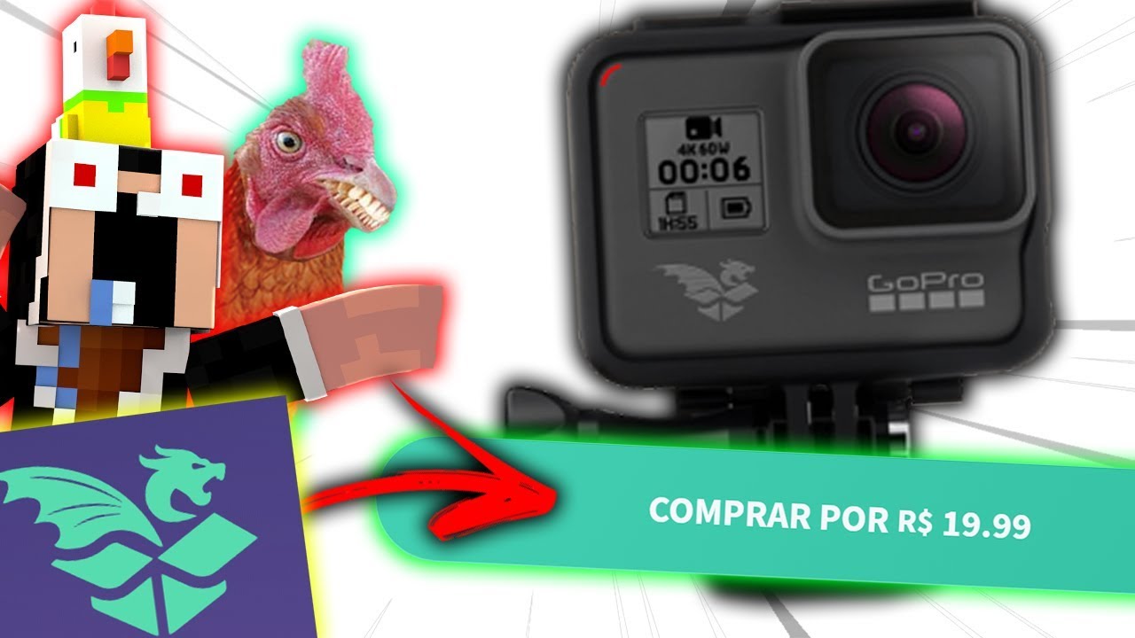 COMO COMPREI UMA GoPro Hero 6  POR 20 REAIS !! DrakeMall.com