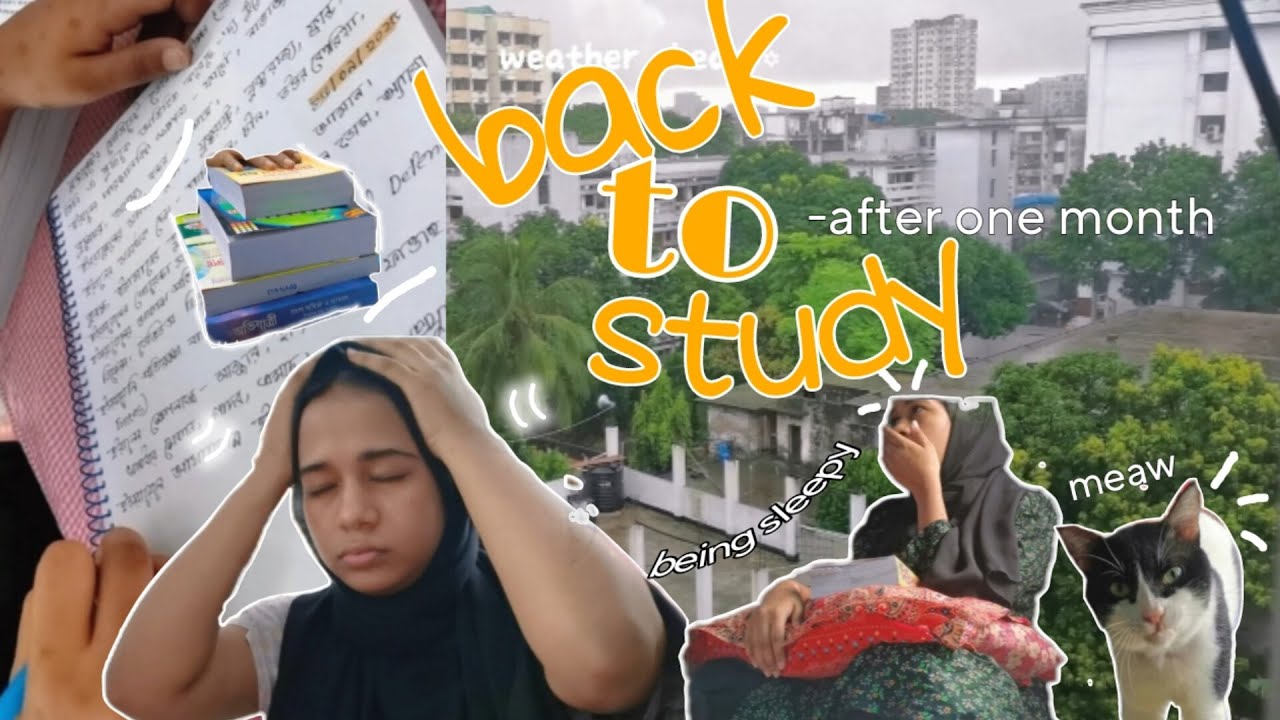 Back to study after one month 📚 #asmr #study