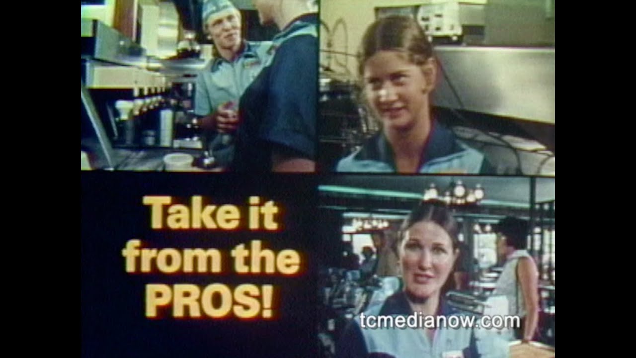 Обучающее видео McDonald's: «Возьмите пример от профессионалов!» 1974