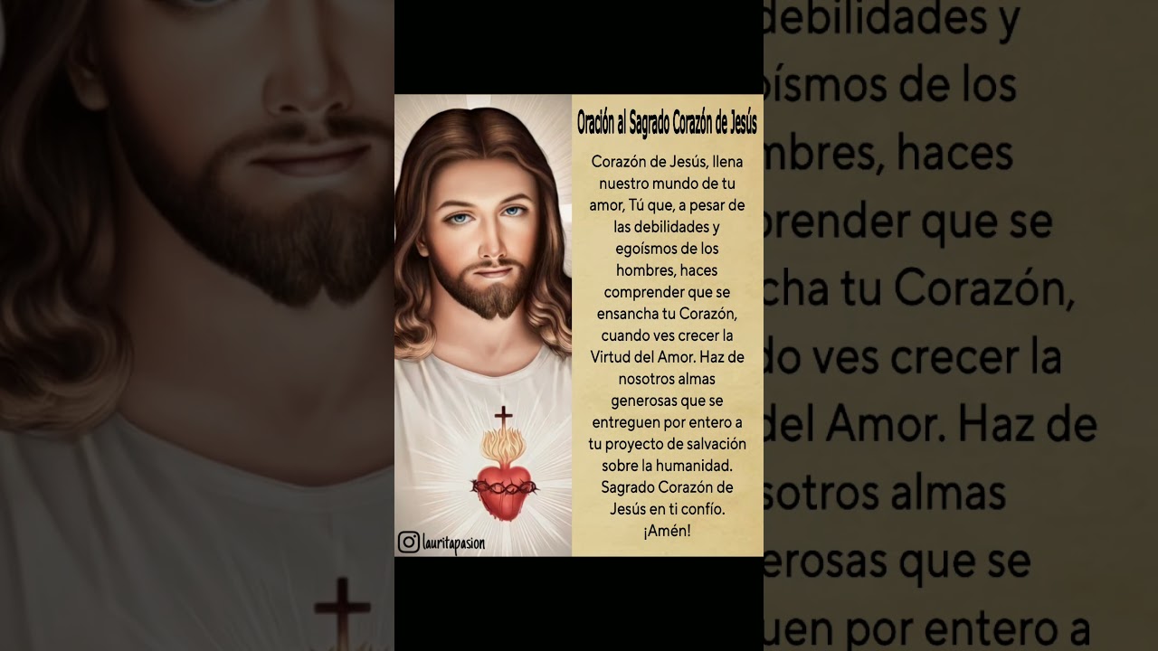🌹Oraci&oacute;n al Sagrado Coraz&oacute;n de Jes&uacute;s🌹 #jesus #oracion #oraci&oacute;n #sagradocoraz&oacute;n