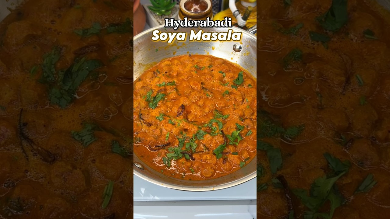 Hyderabadi Soya Masala - Best Soya Chunks Gravy Sabzi #Soya #sabzi #gravy
