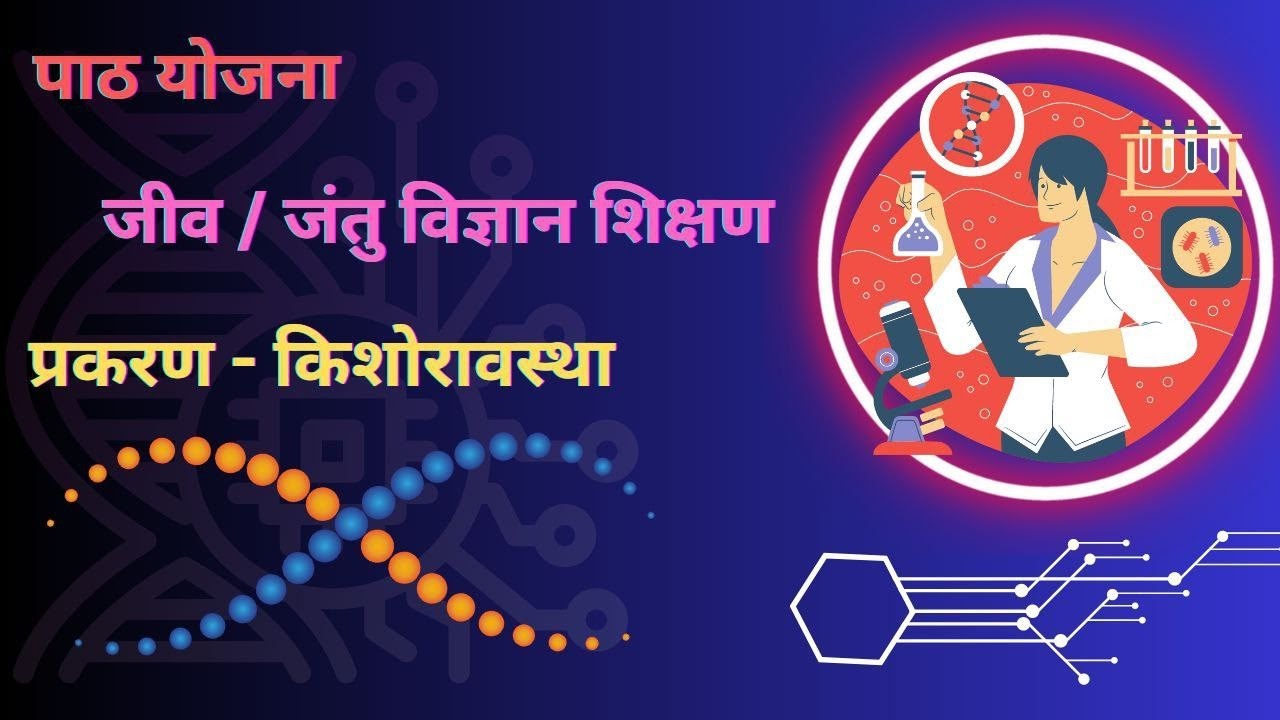 B.Ed Lesson Plan For Biology In Hindi | Jantu/Jiv Vigyan Ka Path Yojna Hindi Me ( Kishoraavastha )