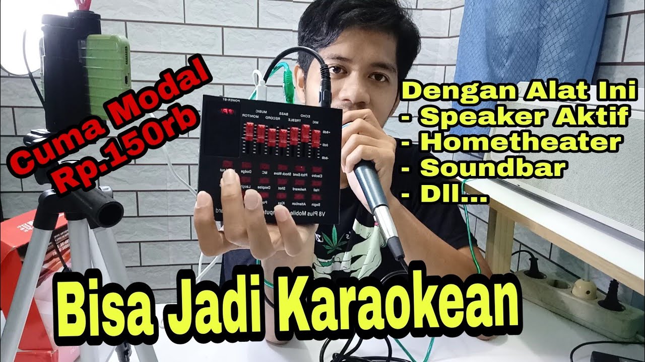 Alat Buat Karaoke live sound card V8PLUS