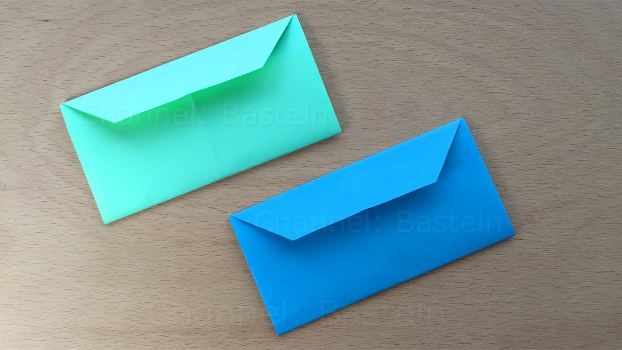 Оригами конверт из A4 ✉️