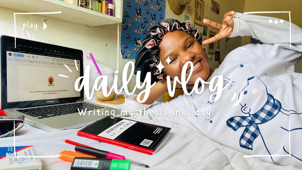 Writing my thesis in a day | unza student | daily vlog | Alinase Nyirenda