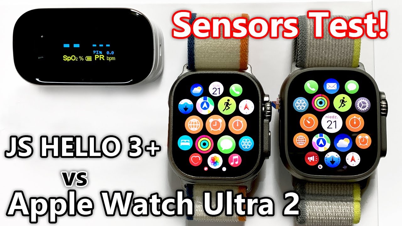 JS Hello Watch 3 Plus vs Apple Watch Ultra 2 Original - Sensors Test! (Better than HK9 Ultra 2?)