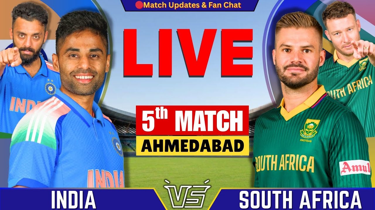 INDIA vs SOUTH AFRICA, 5th T20 Match | Live Cricket, Score & commentary | IND vs SA | 2nd Inng