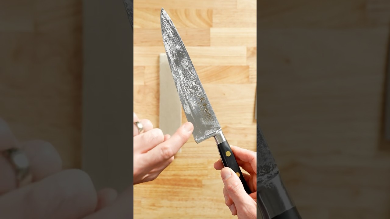 Поварской нож K Sabatier из углеродистой стали #распаковка