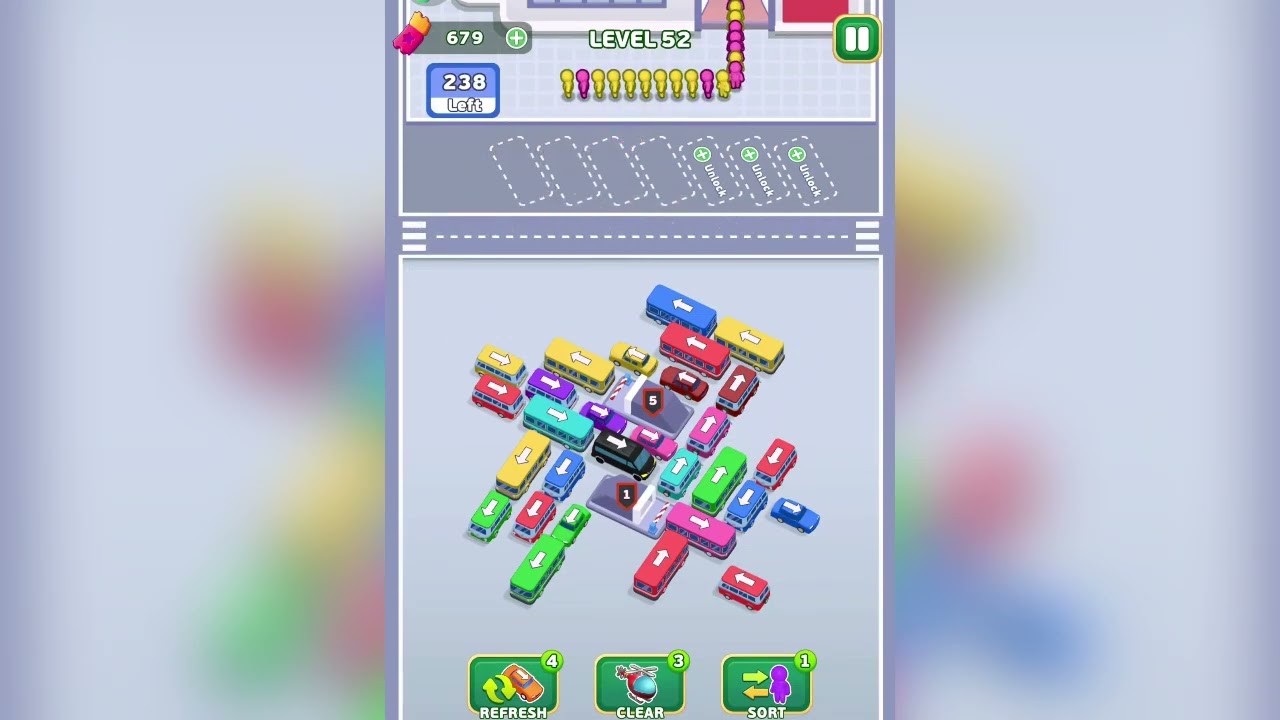 Bus Escape Traffic Jam Level 52