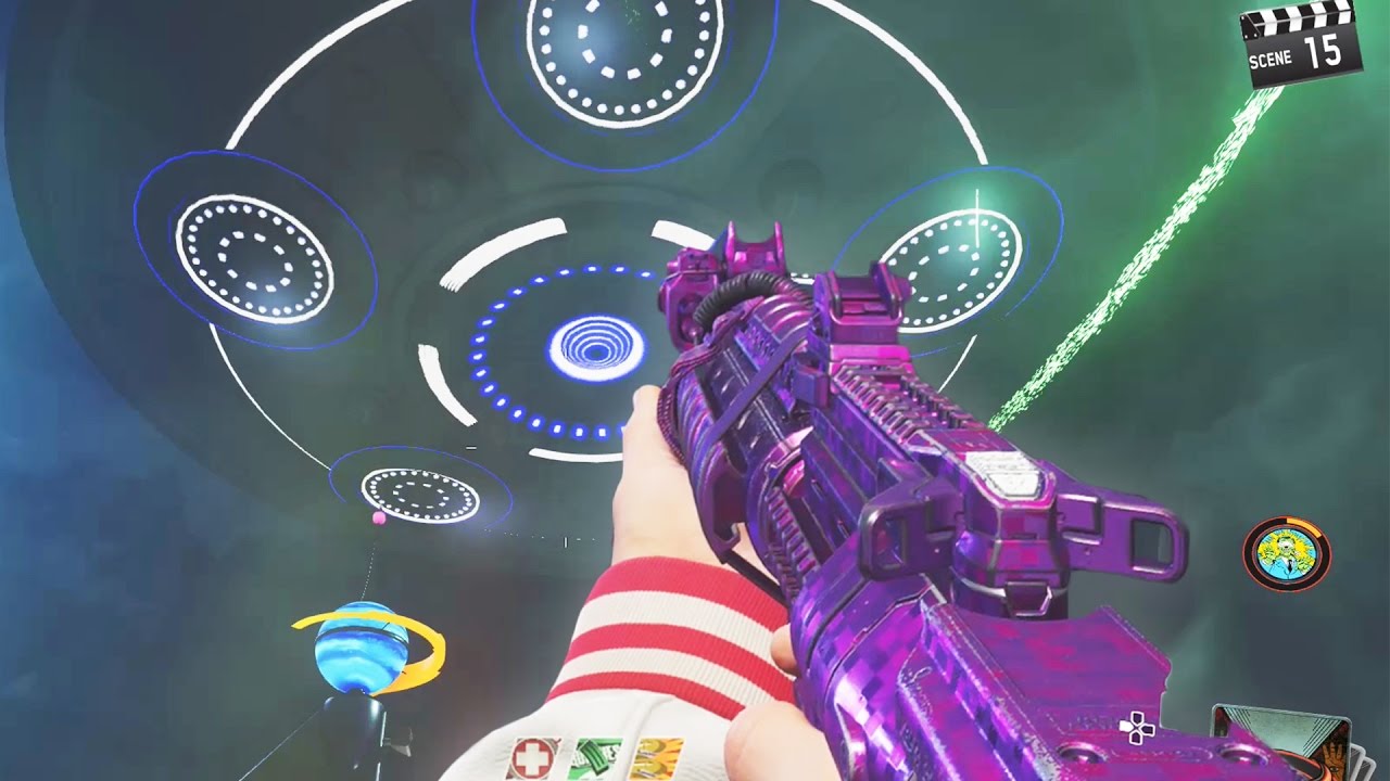 INFINITE WARFARE ZOMBIES - MAIN EASTER EGG UFO BOSS GAMEPLAY ATTEMPT! (ZOMBIES IN SPACELAND)