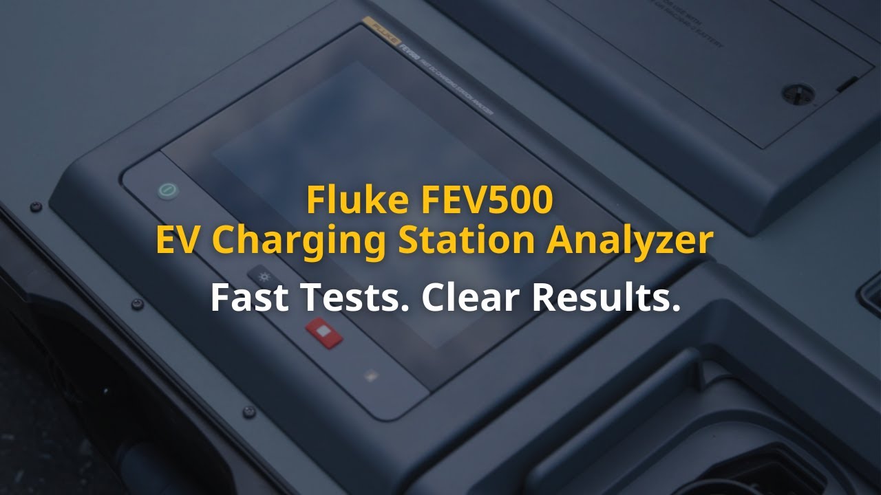 Fluke FEV500 EV Charging Station Analyzer | Automated DC Fast Charger Testing Made Easy