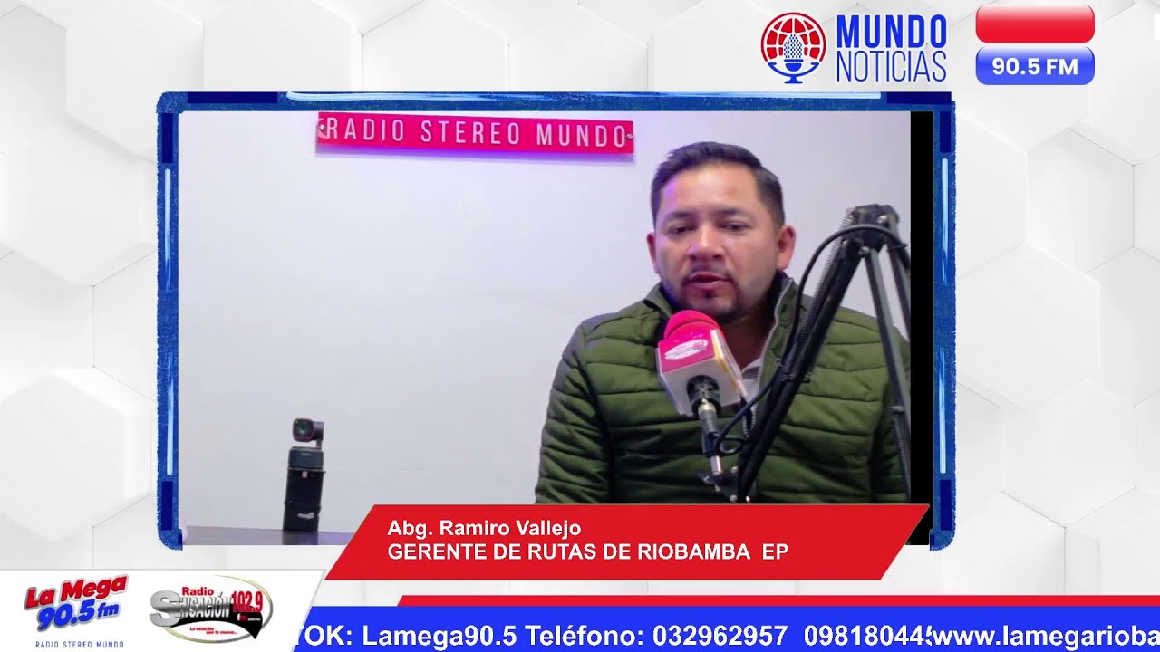 Abg. Ramiro Vallejo GERENTE DE RUTAS DE RIOBAMBA  EP