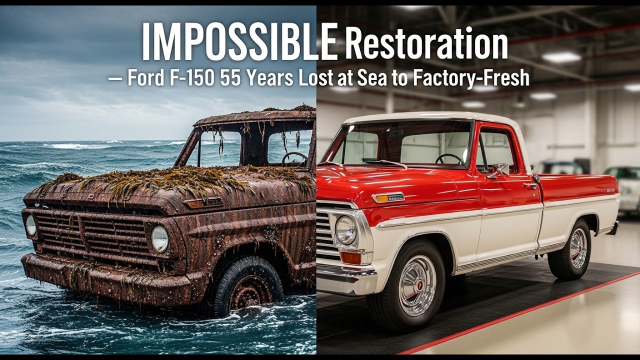 IMPOSSIBLE Restoration — Ford F-150 55 Years Lost at Sea to Factory-Fresh