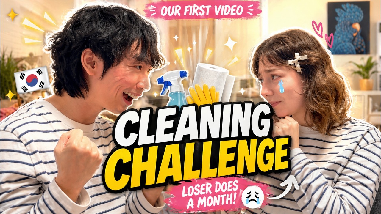 One Chaotic Cleaning Day with Korean BF & Ukrainian GF | ENG / 한글 / УКР