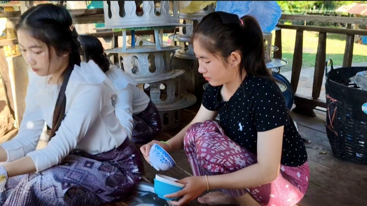 ເຮັດບຸນໃຫ້ພ່ໍນ້ອງອານົງ||ทำบุญให้พ่อน้องอานง