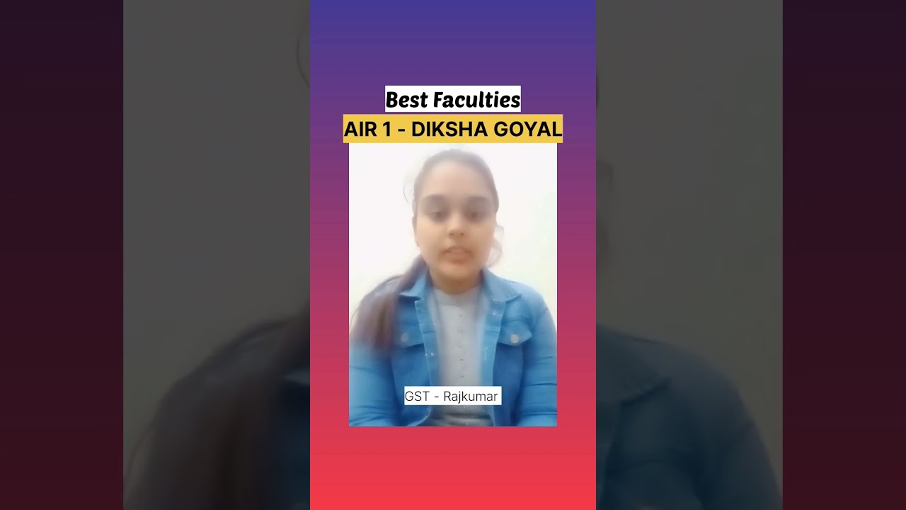 CA Inter best Faculties as per new scheme by AIR 1