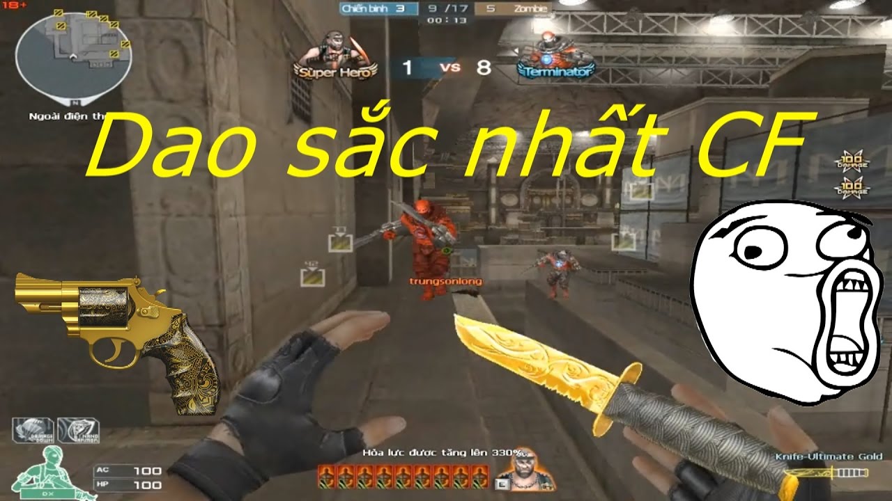 [ Bình Luận CF ] Knife-Ultimate Gold, M66-Gold  Vintage - Tiền Zombie v4
