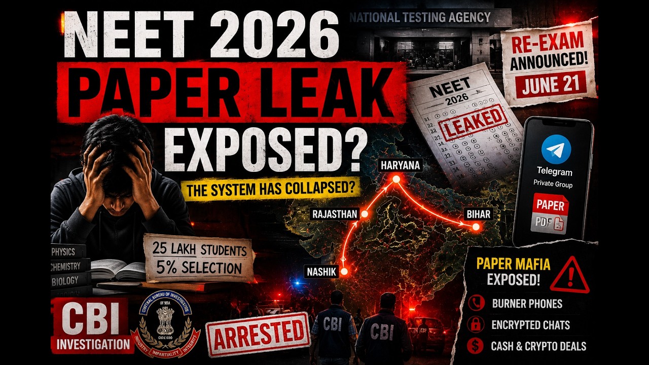 NEET 2026 Paper Leak EXPOSED? | India&rsquo;s Biggest Exam Scam#NEET2026 #PaperLeak #neetscam