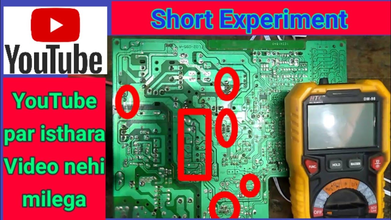 Voltage drop problem in CRT TV. 🤓🤓 Important experiment in colour tv pcb.