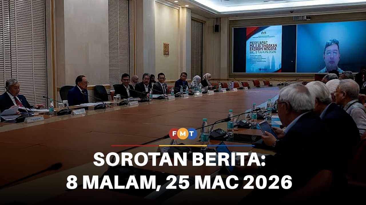 Sorotan Berita: 8 malam, 25 Mac 2026