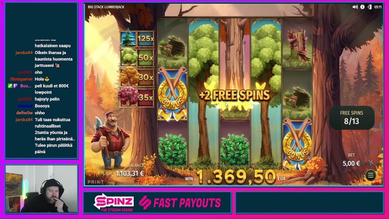 Big Stack Lumberjack  | 5€ BET Super Bonus  Huge WIN !