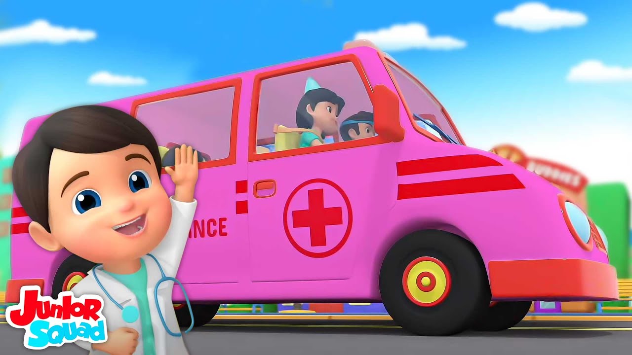 Rodas Na Ambulância Transporte De Emergência + Rimas Portuguesas Para Crianças