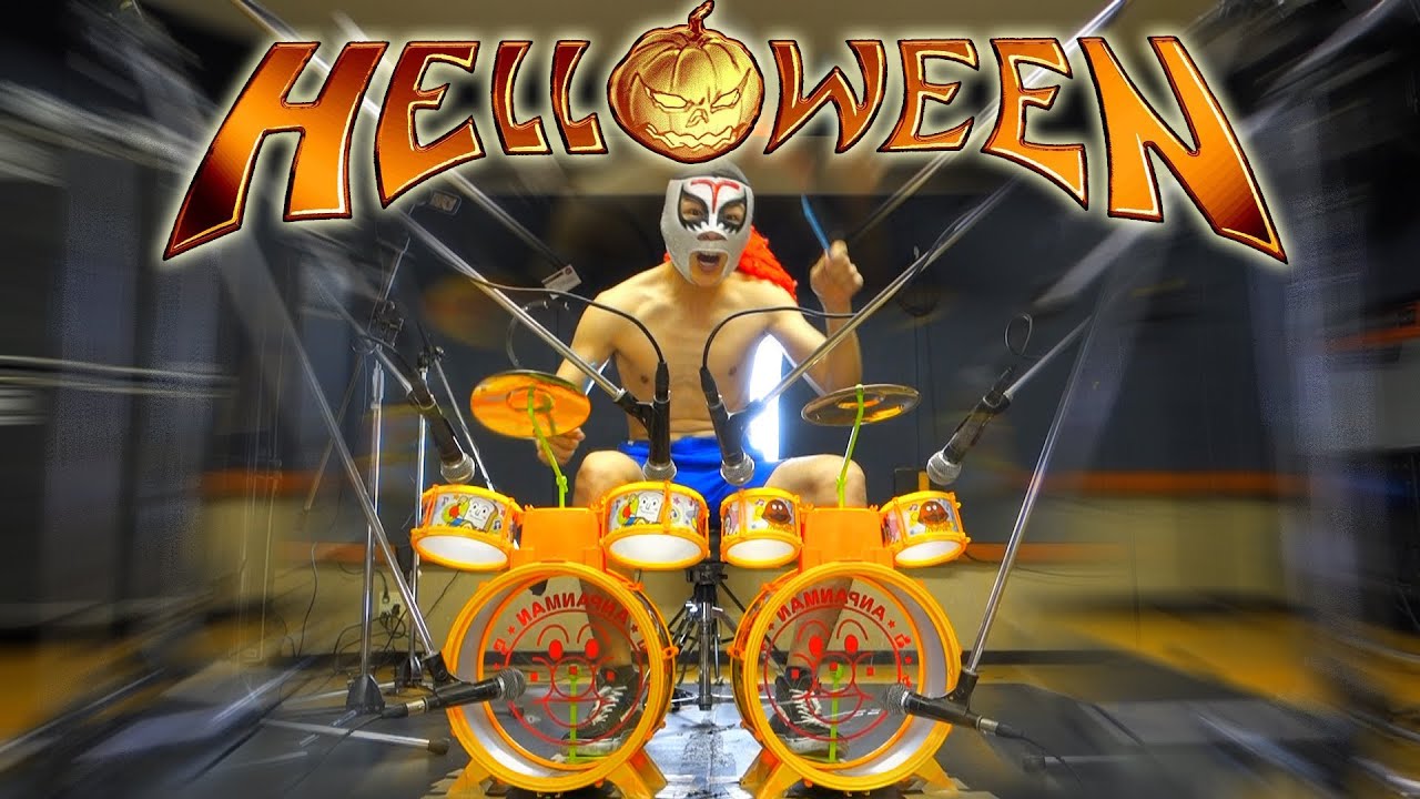 【ツーバスアンパンマンドラム】Eagle Fly Free - Helloween - DOUBLE BASS TOY DRUM