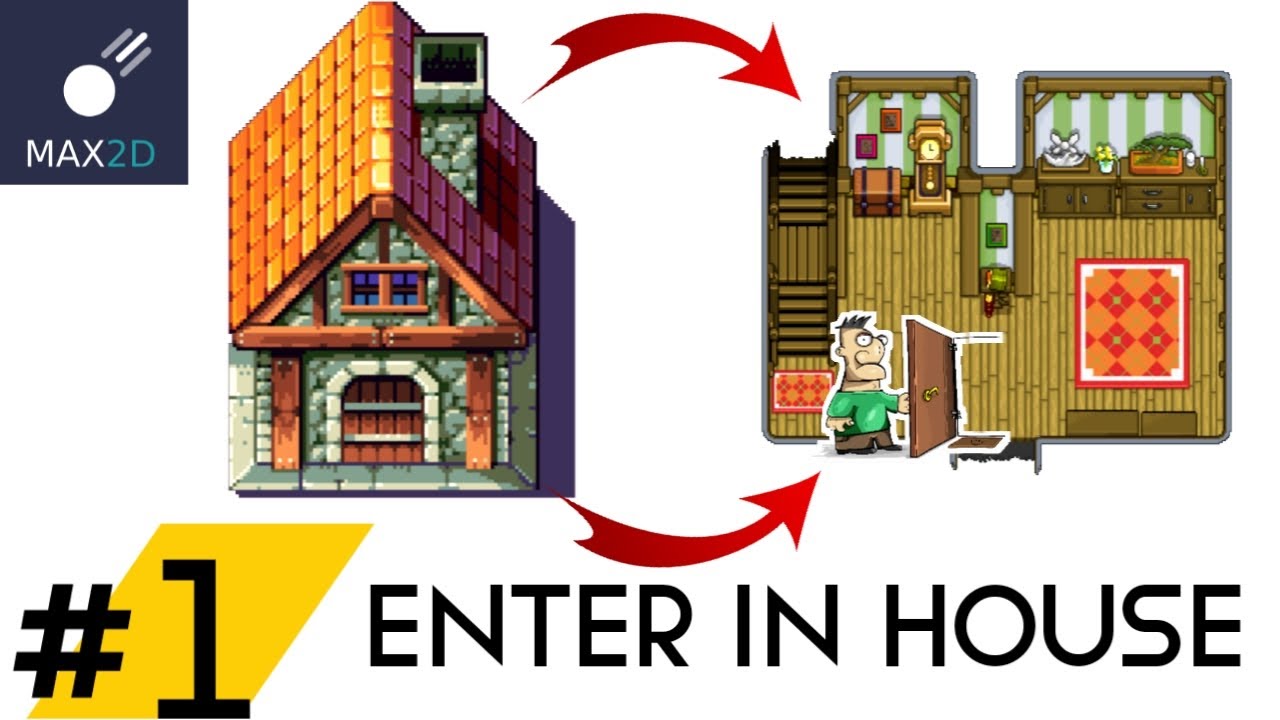 How To Go inside House in Game Max2d Tutorial || Part 1 ||