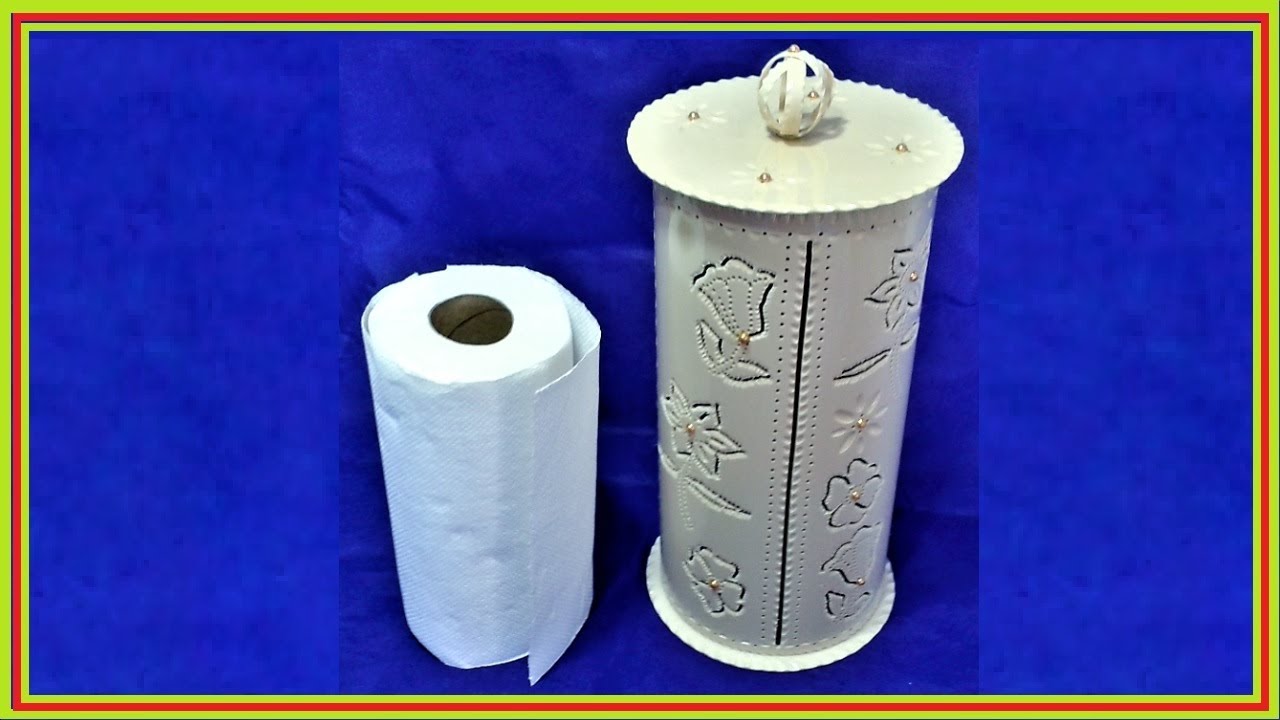 Como Fazer Porta Papel Toalha de PVC passo a passo