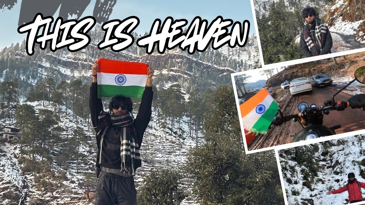 This is Heaven🌨️Bike Crash Ho Gyii Snow Mein🥲